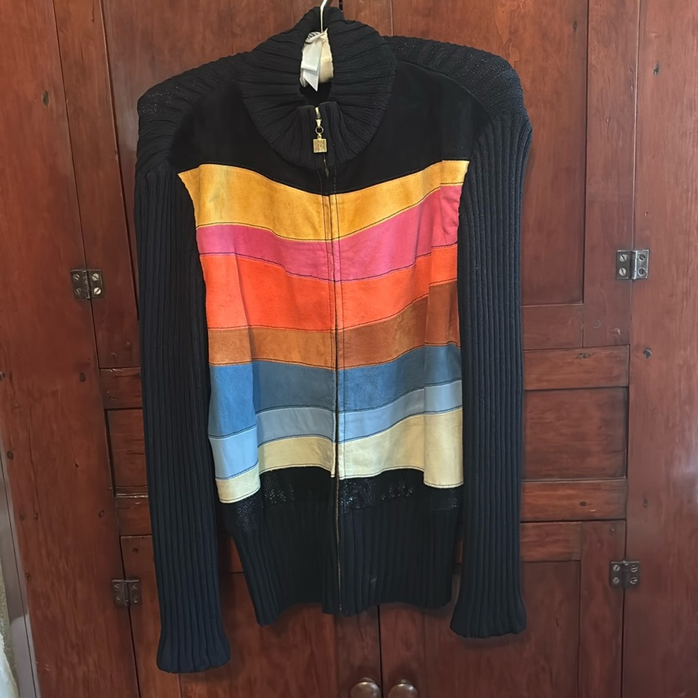 Multi colored cardigan